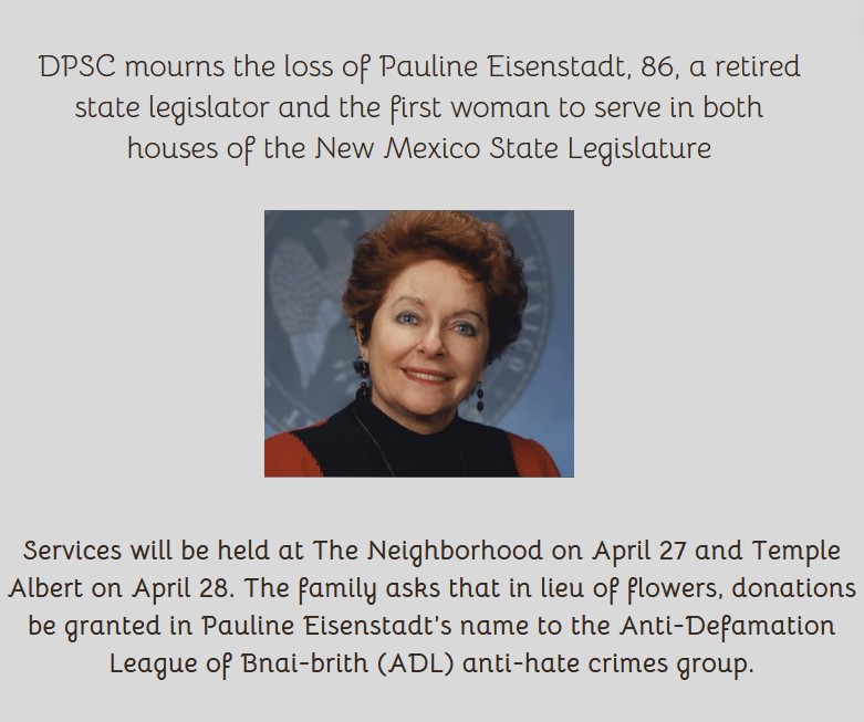 Recognition of Pauline Eisenstadt @ The Neighborhood